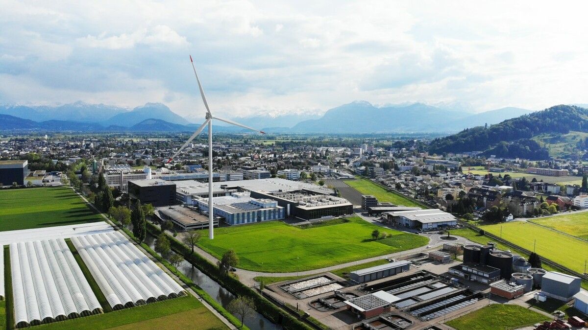Die geplante Windkraftanlage in Au-Heerbrugg ist Geschichte. SFS verfolgt das Projekt in Grenznähe zu Lustenau nicht mehr. ⇒SFS/Visualisierung