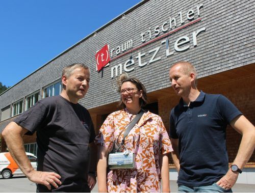 Witus bereitet „Lehre live“ vor, erläuterten Leo Metzler (l.), Margit Hinterholzer und Stefan Meusburger im Gespräch mit der VN-Heimat.  stp