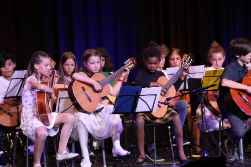 Auch die Gitarrenschüler in Hörbranz zeigten ihr Können.