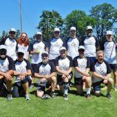 Fünf Baseballer und sieben Anfänger traten gemeinsam an