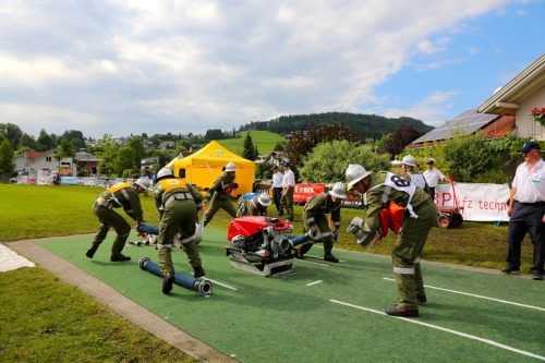 Bereits 2014 war Göfis Austragungsort der Nassleitungsbewerbe der Bezirke Feldkirch und Dornbirn. VN