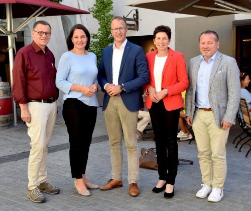 Christoph Thoma, Monika Vonier, Christian Gantner, Andrea Schwarzmann und Harald Witwer. SCO