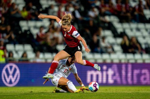 Der Ausfall von Mittelfeldmotor Maria Plattner tut dem österreichischen Frauen-Nationalteam weh. gepa