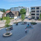 Begegnungszone vor MS Kirchdorf