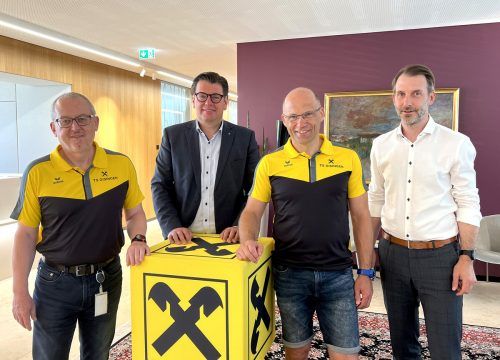 Der Sponsoringvertrag wurde verlängert. Raiffeisen MOntfort