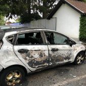 Feuer zerstört Müllstation und Pkw
