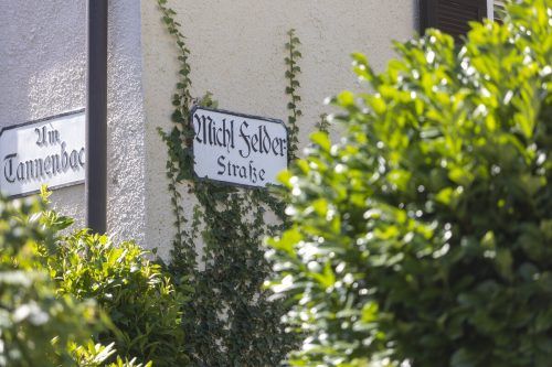 Die Michl-Felder-Straße in Bregenz soll auch weiterhin so heißen. VN/Paulitsch