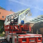Hohenems: Feuer in Turnhalle