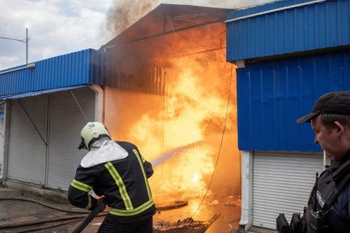 Es kam offenbar zu einem verheerenden Angriff auf einen Markt. Reuters