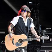 Johnny Depp auf der Bühne