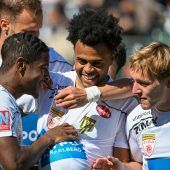 Wallace vor dem Absprung