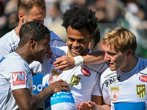 Flügelstürmer Wallace könnte Austria Lustenau noch in diesen Tagen verlassen. gepa