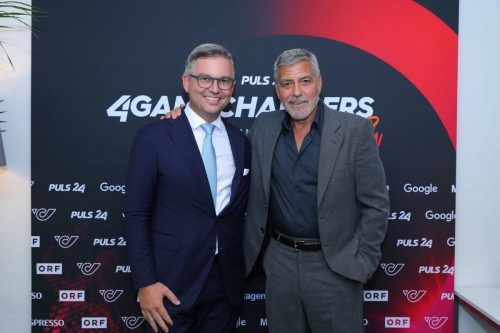 Haben am gleichen Tag Geburtstag: Brunner und Clooney.  4Gamechangers
