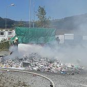 Es knallte im Müll