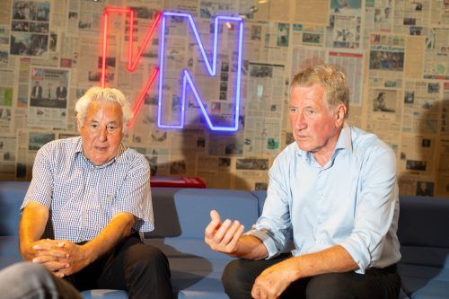 Sie kennen die Probleme vieler Vorarlbergerinnen und Vorarlberger: Gottfried Feurstein und Erich Schwärzler (v.l.). VN/Hartinger