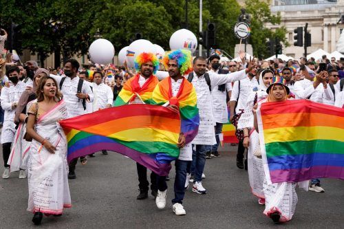 Über eine Million Teilnehmer und Schaulustige gingen auf die Straße. AP