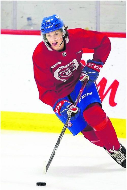 Vinzenz Rohrer zeigte bei den Eiseinheiten im Trainingscamp der Montreal Canadiens auf, machte neben dem Nummer-eins-Draft Juray Slafkovsky eine sehr gute Figur. MC