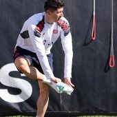 Lewandowski macht Training in München