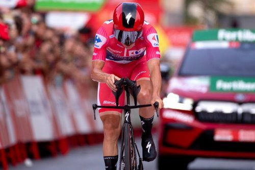 Alles im Griff bei der Vuelta hat Spitzenreiter Remco Evenepoel. afp