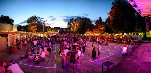 Das Außengelände wurde heuer etwas verkleinert. „Dadurch ist es kompakter geworden“, resümiert Herwig Bauer.  Poolbar