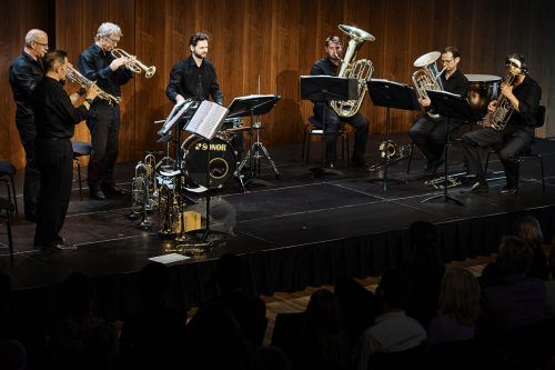 Das Bläserensemble der Wiener Symphoniker konnte beim Bregenzer Festspielpublikum punkten.  BF/Köhler