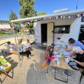 „Emsi“ lud Kinder zum Malen ein