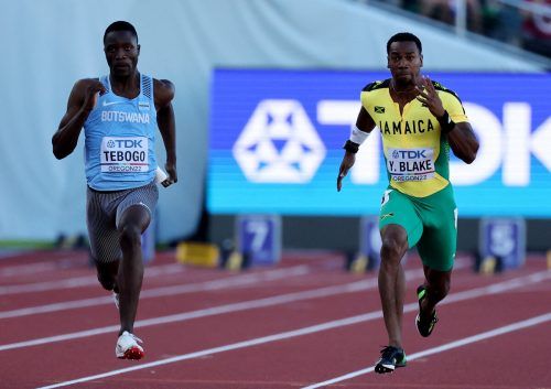 Der schnellste Junior über 100 Meter: Letsile Tebogo  reuters