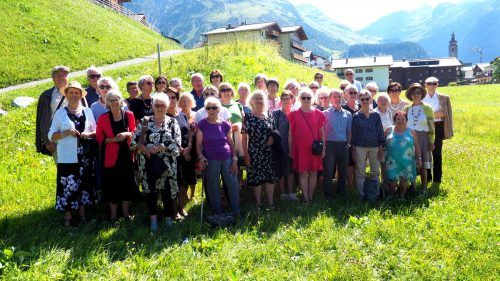 Die Gruppe des SB Sulz-Röthis-Viktorsberg in Lech. V. Baur