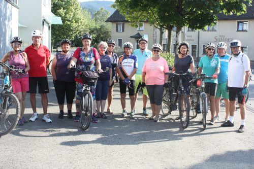 Die Radfahrgruppe des Kneipp Aktiv Clubs Rankweil trifft sich in den Monaten von Mai bis Oktober zwei Mal die Woche zu einer Ausfahrt. VN/TK