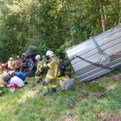 Absturz mit Schlepper
