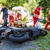 Sturz in der Kurve