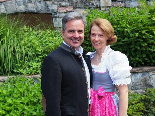 Gastgeberpaar Florian und Sandra Moosbrugger.