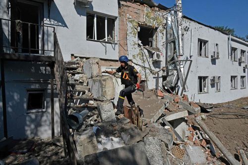 In Charkiw werden weiterhin zivile Ziele unter Beschuss genommen. AFP