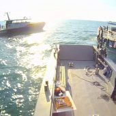 Rettung von sinkendem Motorboot