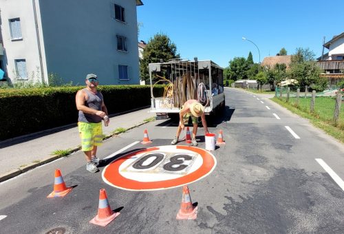 Neu gekennzeichnet sind die 30-km/h-Beschränkungen und Fahrrad-Straßen. bms