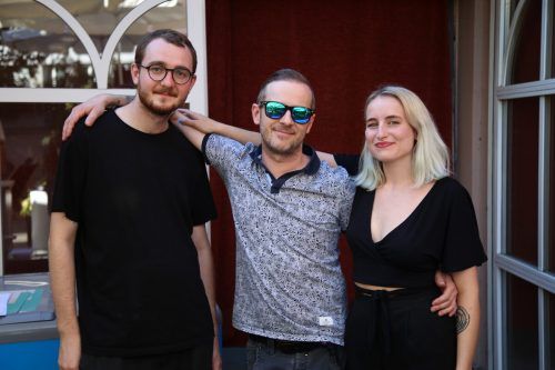 Oli, Malone und Naima vom „Kucheklub“-Team freuten sich vor allem über die vielen gut gelaunten Leute, die die Veranstaltung am Sonntag besuchten.  Tay