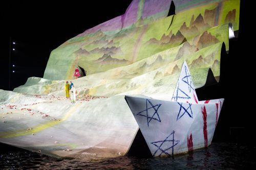 Puccinis „Madame Butterfly“ musste am Freitag wegen Regens abgesagt werden. Zuletzt gab es 1986 bei der „Zauberflöte“ vier Regenabsagen. VN/Rhomberg, VN/Paulitsch, VN/Stiplovsek, BF/Köhler