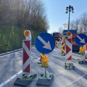 Sperre auf der Langener Straße