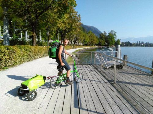 Urlaub via Bahn und Klapprad bis Zell am See.  Roland Alton