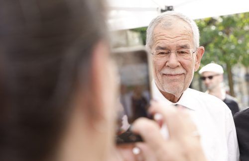 Van der Bellen muss sich jetzt vorübergehend schonen. APA