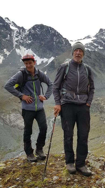 Auch Sohn Johannes begeistert sich für die Gletscher.
