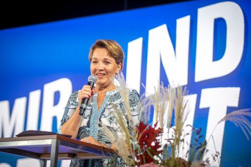 Bei der Messeeröffnung sprach u.a. Bgm. Andrea Kaufmann.  VN/Rhomberg