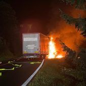 Lkw-Brand auf der Silvretta Hochalpenstraße