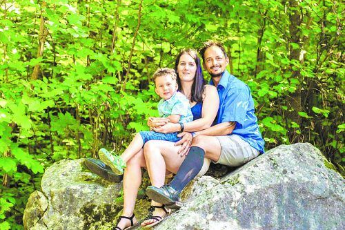Familie Einspieler: Leon, Janine und Marcel.