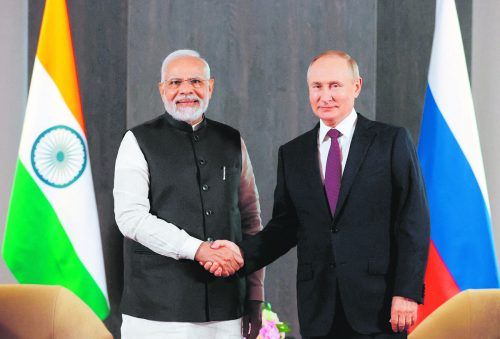 Indiens Premierminister Narendra Modi und Kremlchef Wladimir Putin. Reuters