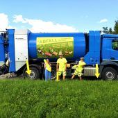 Gelbe Pfeile machen auf Littering aufmerksam