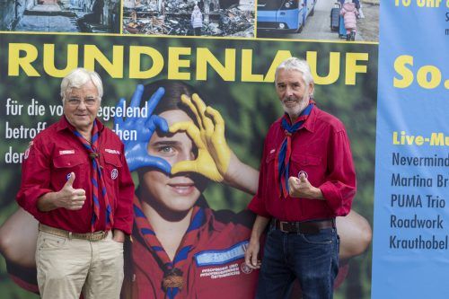 Peter Mück (l.) und Armin Wille sind seit Kindesbeinen bei den Rankler Pfadis und engagieren sich für den guten Zweck. VN/Paulitsch