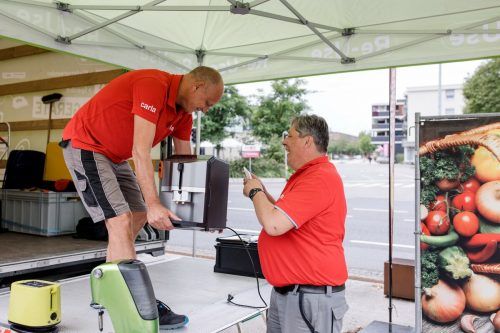Re-Use-Experten: Stephen Von Slatow (l.) und Andreas Glass.