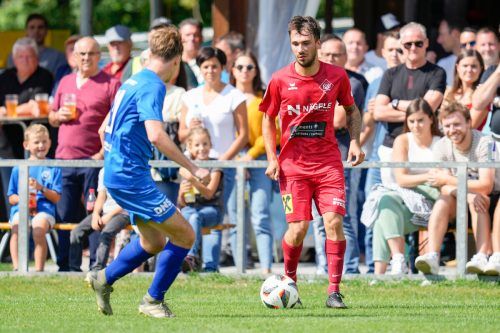 RW Rankweil-Stürmer Matthias Flatz entschied das Topspiel gegen Hohenems mit einem Triplepack fast im Alleingang. harz