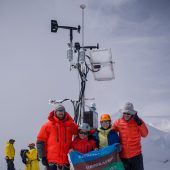 Sichere Daten von 6400-Meter-Gipfel